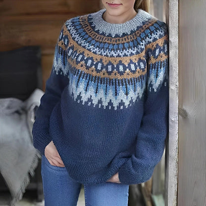 Remy - Klassischer Damenpullover mit Muster
