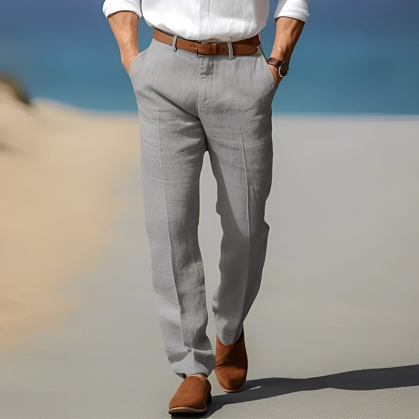 Trent - Bequeme und stilvolle Leinenhose für Herren