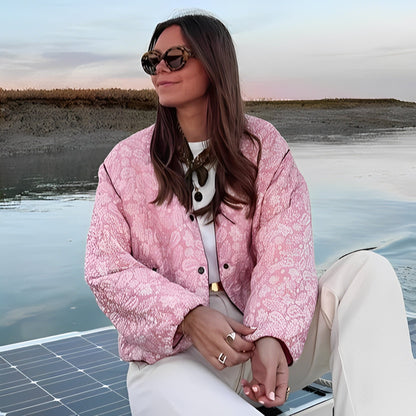 Katelyn - Gemütliche Patchwork-Winterjacke für Damen
