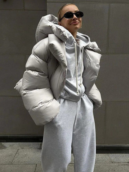 Camille - Frauen-Kapuzenjacke aus gefütterter Baumwolle