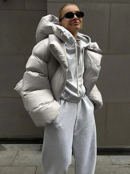 Camille - Frauen-Kapuzenjacke aus gefütterter Baumwolle