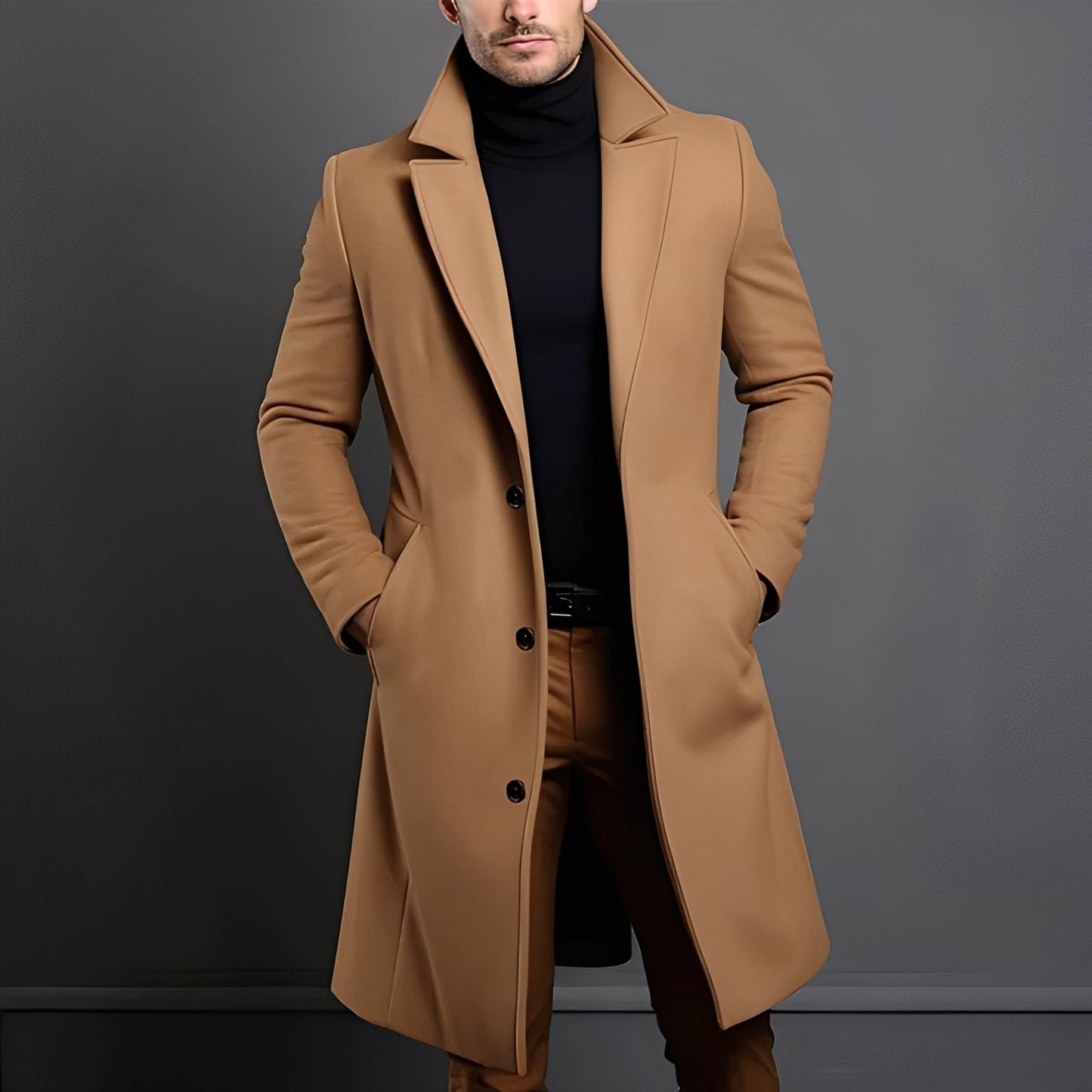 Tucker - Eleganter Woll-Trenchcoat für Herren