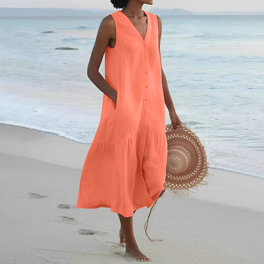 Jana – Sommerkleid mit Knopfleiste