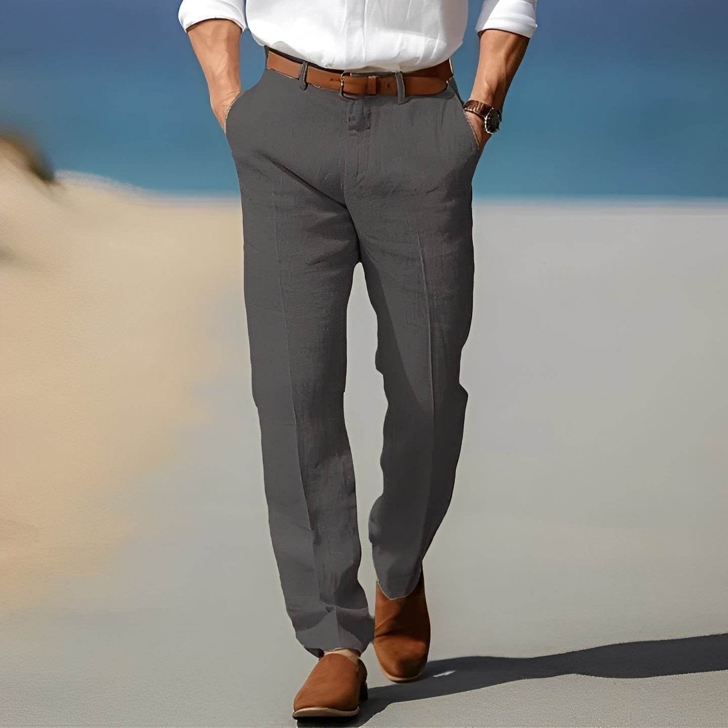 Trent - Bequeme und stilvolle Leinenhose für Herren