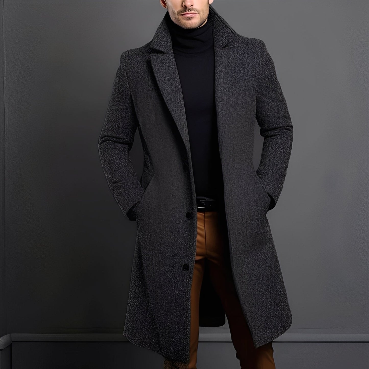 Tucker - Eleganter Woll-Trenchcoat für Herren