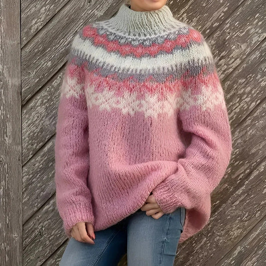 Remy - Klassischer Damenpullover mit Muster