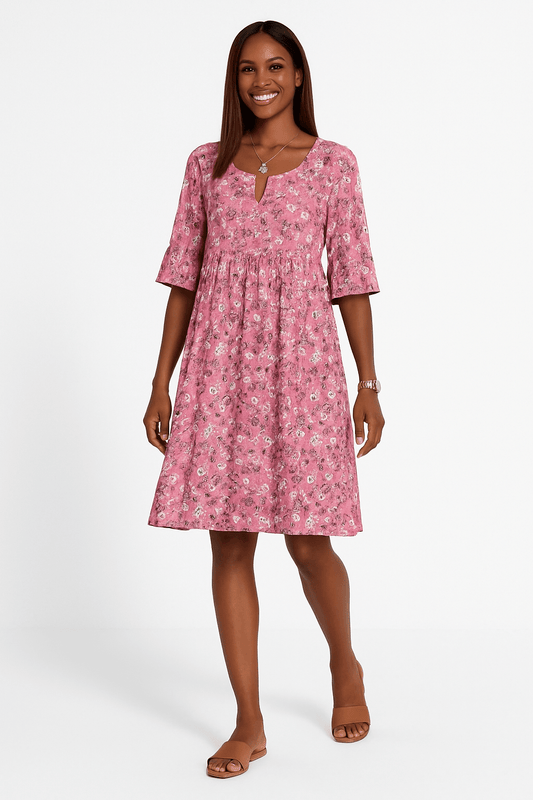 Annalena – Geblümtes Kleid im femininen Stil