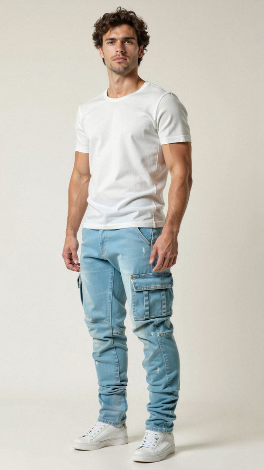 Casper – Stretch Cargo-Jeans