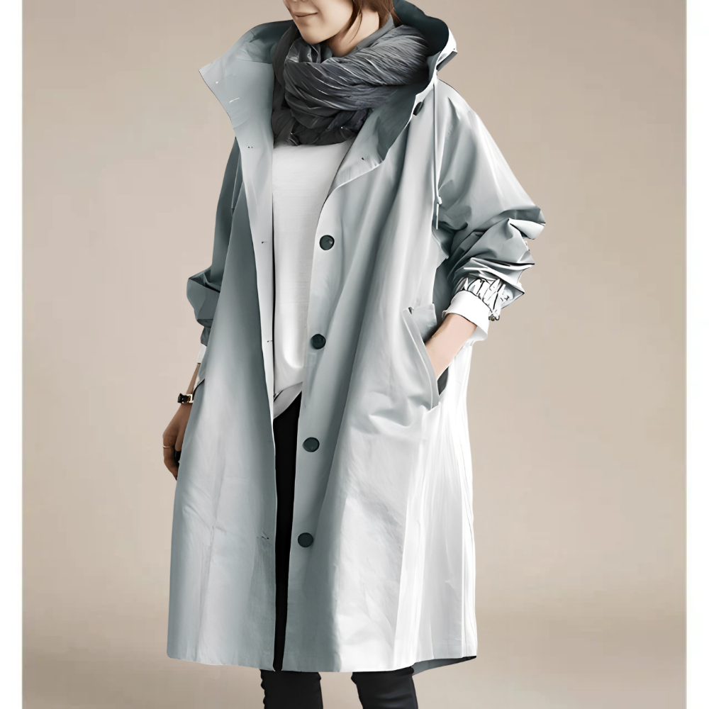 Maren – Damen Trenchcoat Leicht Wasserdicht