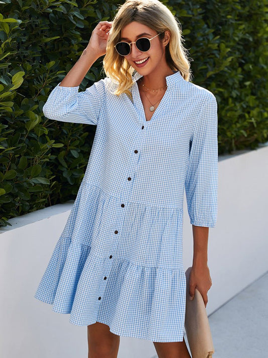 Tuva – Kariertes Weiches Kleid