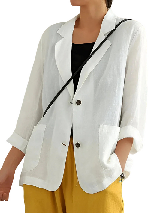 Tabea – Lässiger Leinenblazer