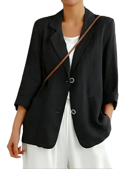 Tabea – Lässiger Leinenblazer